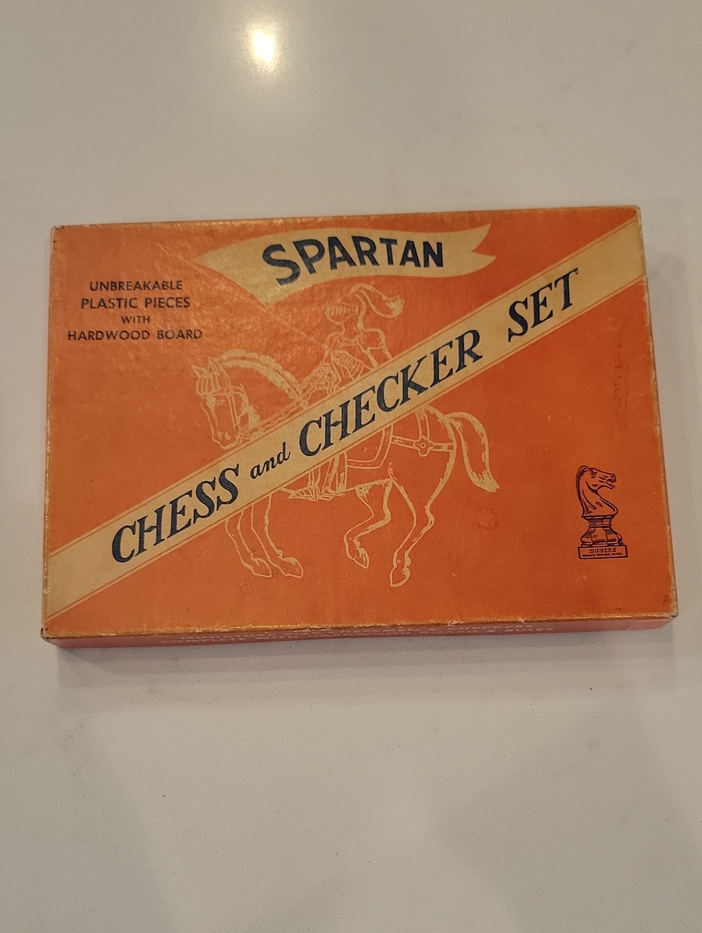 Vintage 1950s Chess And Checker Set